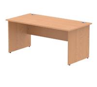 dynamic Impulse Office Desk Rectangular Oak Base panel 1,600 (W) x 800 (D) x 730 (H) mm MFC (Melamine Faced Chipboard)