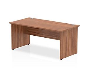 dynamic Impulse Office Desk Rectangular Walnut Base panel 1,600 (W) x 800 (D) x 730 (H) mm MFC (Melamine Faced Chipboard)