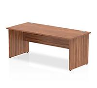 dynamic Impulse Office Desk Rectangular Walnut Base panel 1,800 (W) x 800 (D) x 730 (H) mm MFC (Melamine Faced Chipboard)