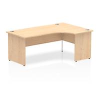 dynamic Impulse Right Hand Desk Corner Maple Base panel 1,800 (W) x 1,200 (D) x 730 (H) mm MFC (Melamine Faced Chipboard)