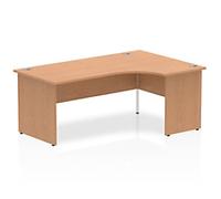 dynamic Impulse Right Hand Desk Freeform Oak Base panel 1,800 (W) x 1,200 (D) x 730 (H) mm MFC (Melamine Faced Chipboard)