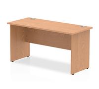 Impulse 1400/600 Rectangle Panel End Leg Desk Oak - MI002699