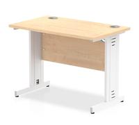 Impulse 1000x600 Maple White Cable Leg