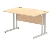 dynamic Impulse Straight Desk Rectangular Maple Cantilever 1,200 (W) x 800 (D) x 730 (H) mm MFC (Melamine Faced Chipboard)