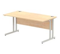 dynamic Impulse Straight Desk Rectangular Maple Cantilever 1,600 (W) x 800 (D) x 730 (H) mm MFC (Melamine Faced Chipboard)