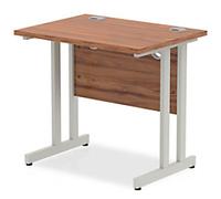 dynamic Impulse Straight Desk Rectangular Walnut Cantilever 800 (W) x 600 (D) x 730 (H) mm MFC (Melamine Faced Chipboard)