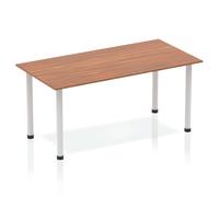 Impulse 1400 Table Walnut Silver Leg