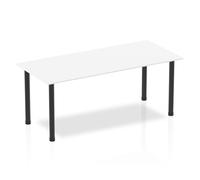 Impulse 1800 Table White Black Leg