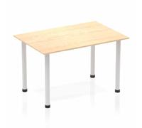 Impulse 1200 Table Maple Silver Leg