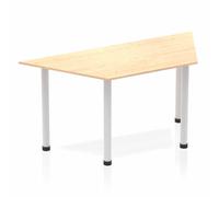 Impulse 1600 Trap Desk Maple Silver Leg