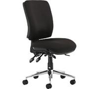 Dynamic Independent Seat & Back Task Operator Chair Without Arms Chiro Black Seat Without Headrest Medium Back