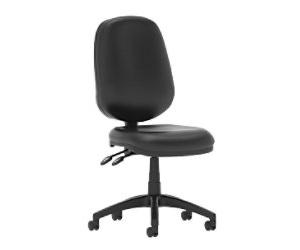 Dynamic Independent Seat & Back Task Operator Chair Without Arms Eclipse Plus II Black Seat High Back