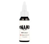 Dynamic Ink Tattoo Ink, Black, White, Union Black, Black Out, Triple White, Triple Black, Professional Tattoo Ink White, Black and Grey. Original (Dynamic Black 1oz (30ml))