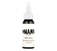 Dynamic Ink Tattoo Ink, Black, White, Union Black, Black Out, Triple White, Triple Black, Professional Tattoo Ink White, Black and Grey. Original (Dynamic Black 1oz (30ml))