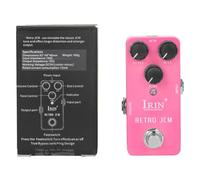 Dynamic IRIN Guitar Effect Pedal Wah, Distortion, Overdrive, Delay, Reverb with Aluminum Construction (Pink)