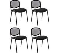 dynamic ISO Stacking Chair Black 110 kg 535 x 410 x 820 mm Pack of 4