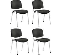 dynamic ISO Stacking Chair Black 110 kg 535 x 410 x 820 mm Pack of 4