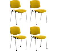 dynamic ISO Stacking Chair Canary Yellow 110 kg 535 x 410 x 820 mm Pack of 4