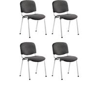 dynamic ISO Stacking Chair Charcoal 110 kg 535 x 410 x 820 mm Pack of 4