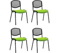 dynamic ISO Stacking Chair Green 110 kg 535 x 410 x 820 mm Pack of 4