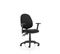 Eclipse Plus II Chair Black Adjustable Arms KC0027