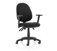 Dynamic KC0043 Eclipse III Lever Task Operator Chair with Height Adjustable Arms - Black