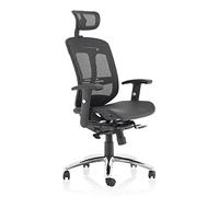 Mirage II Executive Chair Black Mesh With Arms With Headrest