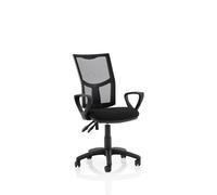 Dynamic Eclipse Plus II Lever Task Operator Chair Mesh Back with Black Seat with