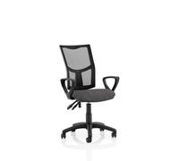 Eclipse Plus II Mesh Chair Charcoal Loop Arms KC0178