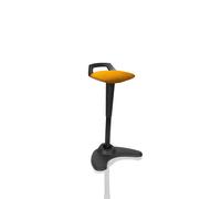 Dynamic Spry Stool Black Frame and Bespoke Colour Fabric Seat Senna Yellow - KCUP1208