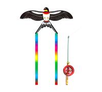 Dynamic Kites 3D Fishing Rod Line Kites Small Easy Flying Toy Long Tail Popular Beach Activity Parent-Kids Favor Lightweight and Easy Control Toy