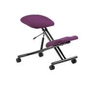Dynamic Kneeling Stool Without Arms Kneeler Tansy Purple Seat, Black Frame Without Headrest Medium Back