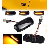 Dynamic LED Side Marker Turn Signal Light Indicator For Audi A3 S3 8L 2000-2003 A8 D2 1999-2002 TT 8N 2000-2006 (Smoked Black)