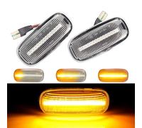 Dynamic LED Side Marker Turn Signal Light Indicator For Audi A3 S3 8L 2000-2003 A8 D2 1999-2002 TT 8N 2000-2006 (Crystal)