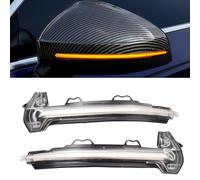 Dynamic LED Turn Signal Light Wing Mirror Indicator Light Replacement for Audi A4/S4 B9 2016-2019 for A5/S5 2017-2019 Flashing Indicator Sequential Blinker for Audi RS4 RS5 2018-2019 (Transparently)