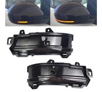 Dynamic LED Turn Signal Light Wing Mirror Indicator Light Replacement for Land Rover Discovery Sport Range Rover Evoque Velar For Jaguar F-Pace E-Pace Flashing Indicator Sequential Blinker (Black)