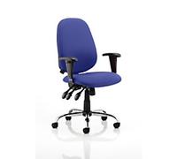 dynamic Lisbon Operator Chair Permanent Contact Fabric Height-Adjustable Armrest Blue 125 kg Lisbon 650 x 650 x 1,040 mm
