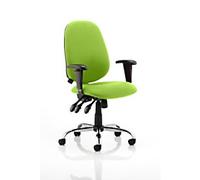 dynamic Lisbon Operator Chair Permanent Contact Fabric Height-Adjustable Armrest Green 125 kg Lisbon 650 x 650 x 1,040 mm