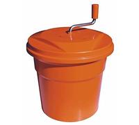 Dynamic Manual Salad Spinner 20 Litre, Orange, HACCP Compliant Sealed Cover, Lettuce Spinner, Manual Salad Spinner Dryer, Built in Drain Tube, Size: 500 x 430 cm CE885