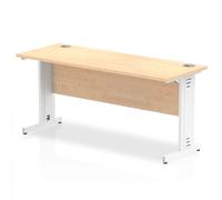 Impulse 1600x600 Maple White Cable Leg