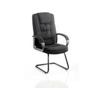 Moore Visitor Cantilever Black Fabric with Arms