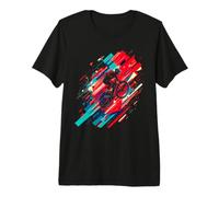 Dynamic Mountain Biker in Action Premium T-Shirt