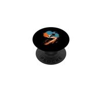 Dynamic Mountain Biker in Action with Colorful Splash PopSockets Adhesive PopGrip