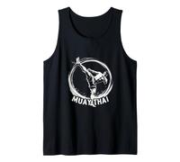 Dynamic Muay Thai Fighter in Action - Bold & Energetic Tank Top