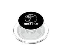 Dynamic Muay Thai Fighter Kick - Bold Action PopSockets PopGrip for MagSafe