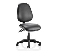 Dynamic Independent Seat & Back Task Operator Chair Without Arms Eclipse Plus II Black Seat High Back