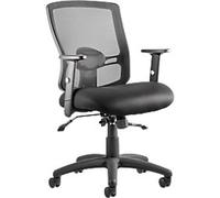 dynamic Operator Chair Permanent Contact Mesh Height-Adjustable Armrest Black 125 kg Portland II