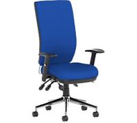 dynamic Operator Chair Synchro Tilt Fabric Height-Adjustable Armrest Blue 110 kg Bespoke