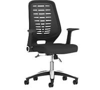 dynamic Operator Chair Synchro Tilt Mesh Fixed Armrest Black 110 kg Relay
