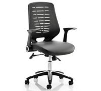 dynamic Operator Chair Synchro Tilt Mesh Fixed Armrest Black 110 kg Relay